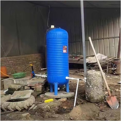 Wasserbrunnen Druckbehälter Wasserbrunnen-Druckbehälter, Druckwassertank mit Manometern/ Sicherheitsventilen/ Druckschalter, Ausdehnungsgefäß Wasserversorgung Druckbehälter(11Gal/50L (13.4*27.6 in))