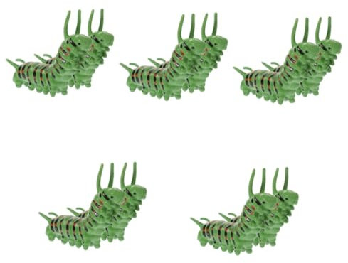 ifundom 10 Stück Raupenmodell Raupenfigur Lebensechte Simulation Raupenmodell Raupenmodell Wurmmodell Realistische Wurmsimulation Tierfiguren Modellraupe