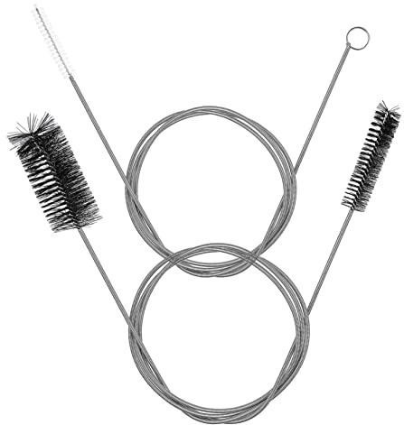 OUNONA 2Pièces Déboucheur de Canalisation Flexible Poils Nylon Outil de Nettoyage pour Siphons Aquariums Filtres et Tuyaux