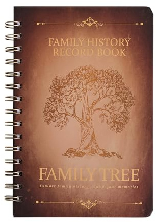 icceemee Family History Book: A Record of Our Family Tree, Includes Genealogy Charts, Room for 100 Ancestors/Family Photo and so Much More 8.3''x 5.6''
