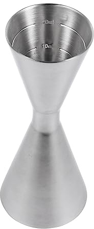 GLEAVI 1pezzi Misurino da Cocktail Doppio in Acciaio Inossidabile Misurino da Bar per Vino Cocktail Multifunzione per Uso Domestico e Professionale