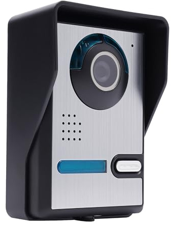 Haoxuesen Videocitofono cablato, Cavo Kit Citofono, Campanello Porta Video, Videofono Collegato, Installato in Alberghi, Case, Appartamenti, Uffici E Altri Locali Privati O Commerciali