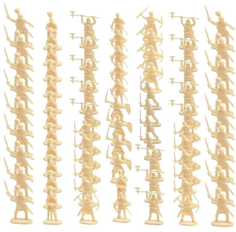 Generisch Giocattoli soldati uomini,personaggi in miniatura guerrieri antichi – modelli in miniatura 100 pezzi set da gioco per giochi di ruolo decorazione torta