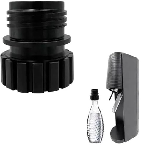 So da Stream Adattatore per bottiglie di vetro So da da Bottiglie Adattatore So dastream Terra Bottiglia di vetro So dastream Adattatore per collegare la bottiglia di vetro con la macchina So da (nero