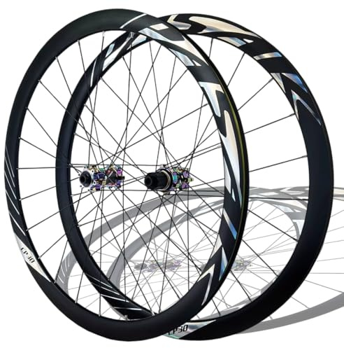 700C Rennrad-Laufradsatz Steckachse R12x142mm Vorder- Und Hinterrad Scheibenbremsnaben Felgen Aus Aluminiumlegierung Für 8-12-Gang-Kassette