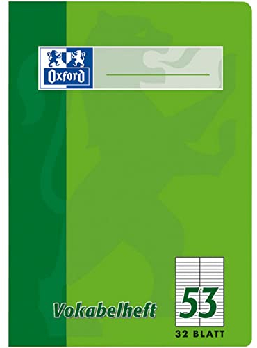 Oxford Vokabelheft A4/384403253 zweispaltig 90 g/qm Inh.32 Blatt