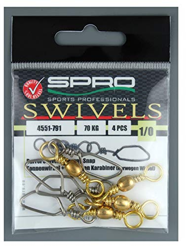 BARREL - NORWAY SKANDI SNAP Gr. 1/0 Tragkraft: 60kg --NORWAY - Wirbel mit SCANDIC von Spro