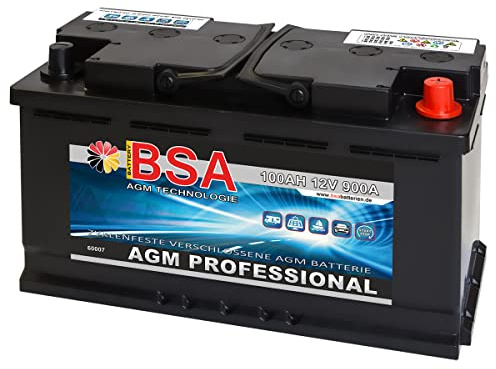 Solar Batterie 100AH 12V AGM Gel Versorgungsbatterie Wohnmobil Boot Akku