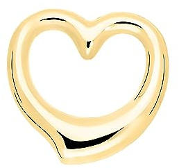 My Gold Damen Anhänger Herz (Ohne Kette) Echtes Gelbgold 750 Gold (18 Karat) 13mm x 12mm Herzanhänger Goldanhänger Verity