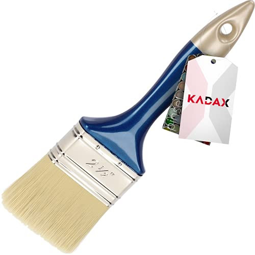 Kadax Simple Bashing in plastica, spazzola piatta con una maniglia comoda, pennello per pittore, pennello, pennello a setole, spazzola con setole sintetiche (2,5 )