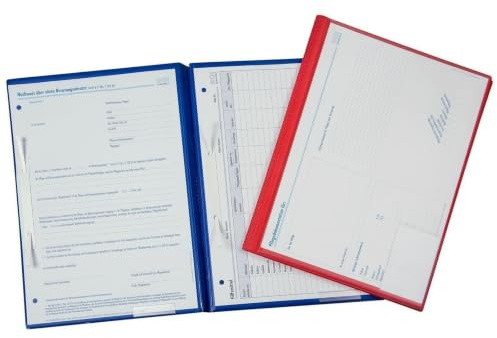 BOI THERMAL Patienten-Dokumentationsmappe (rot) - DIN A4, Standard, 3-Deckel, 4 Abheftmöglichkeiten, 100 Blatt Kapazität
