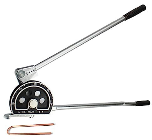 Rohrbiegewerkzeug 5/8''(16Mm) 3/4(19Mm) 7/8(22Mm) Rohrbieger 180 Grad Manueller OD-Rohrbieger, Rohrbiegegerät Für Messing-Aluminium-Edelstahlrohr Rohrbiegezange Rohrbiegemaschine,3/4