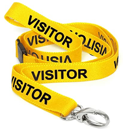 CKB LTD Visitor LANYARDS Breakaway Safety Lanyard Halsrem Svängbar metallklämma för ID-korthållare - Pull Quick Release Design