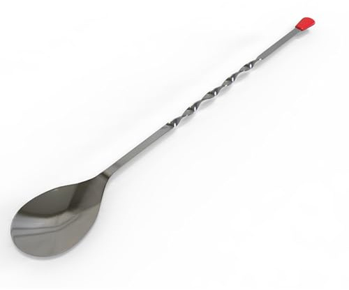 Rattleware 11 Twist Spoon - Stainless Steel Bar Spoon - Long Handle Twisted Mixing Spoon for Bartenders and Coffee Enthusiasts