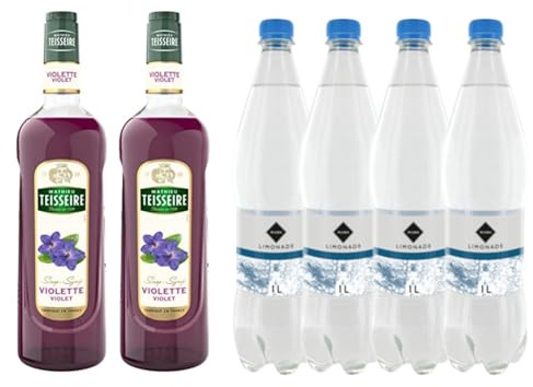 Lot Sirup & limonade :Sirup Teisseire - Veilchen (2x1L) – Rioba-limonade (4x1L)