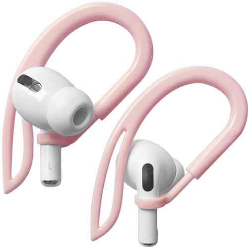 Ganchos para los oídos compatibles con Apple AirPod todos los modelos [ajustable multidimensional] Accesorios para auriculares Pro (rosa)