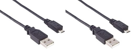 PremiumCord Câble Micro USB 2.0 A-B 20 cm (Lot de 2)