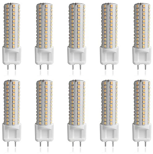 FYZDLAOR G12 LED Bulb 10 Watt 1000 Lumens Dimmable G12 Light Source G12 Bi-Pin Base LED Corn Light Bulb (100 Watt Halogen Equivalent), 10% - 100% Brightness Adjustment (10 PCS)
