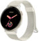 Metal Strap for Garmin Venu Sq/Sq 2 Music, Vivoactive 5/3, Forerunner 55/645/245-20mm Stainless Steel Replacement Band With Enhanced Magnet for Venu 2 Plus (Starlight)