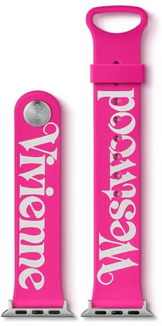 Vivienne Westwood Apple Watch Strap 22mm, designed for compatibility with Apple Watch Sizes 38mm, 40mm, and 41mm, Compatible with Series 9 8 7 6 5 4 3 2 1 SE Replacement Strap
