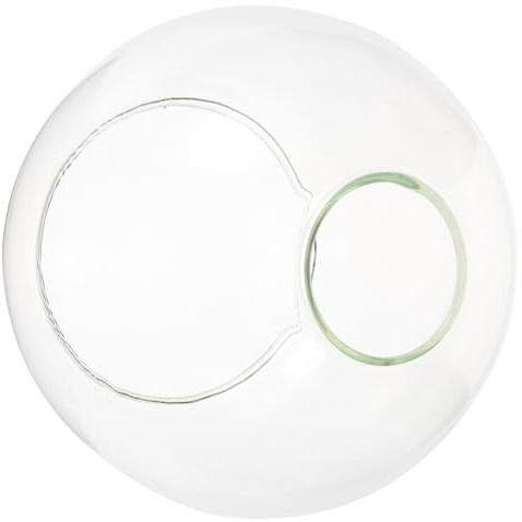 ASAKKURA Moderner Transparenter Glasschirm Ømm Kugelförmiger Lampenschirm Aus Klarglas Ersatz Lampenglas Für Hängelampe Stilvolles Design Für Wohnzimmer Und Schlafzimmer Einfache Montage