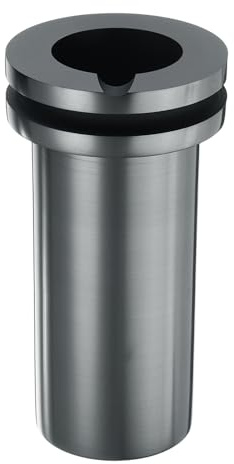QUARKZMAN Grafitdegel, 1 kg guldgjutning grafit degel med hög renhet, silver koppar smältande ugn gjutform smyckesverktyg 1,5 tum IDx4,92 tum H