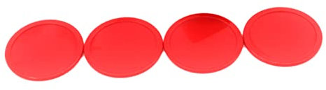 BESPORTBLE 4stücke Air Hockey Pucks Rot Ersatz Pusher Zubehör Für Airhockey Tisch Spielkomfort Ergonomisch Für Spielfreude Und Wettbewerbe