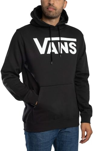 Vans Men's Classic Pullover, Black-White, L