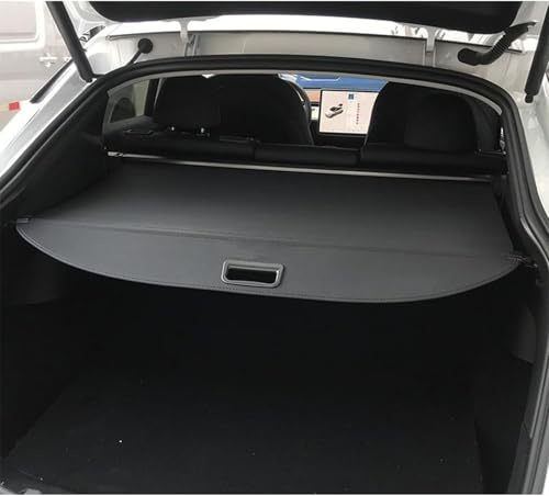 YJTYC Kofferraumabdeckung Auto für Tesla Model Y 2020-2024, Ausziehbares Rollo mit Schattenschutz Hutablage Privatsphäre-Vorhang Innenraum Zubehör