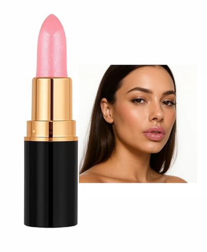 Glitter Lipstick Soft Pink Tone - Long Lasting Waterproof Shimmer Hydrating Lip Gloss - Moisturizing Smooth Glossy Texture Lightweight Makeup Lipstick for Women (#02 Soft Pink Tone)
