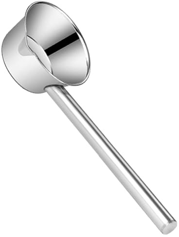 DIYEAH Louche à Eau En Acier Inoxydable 18 Cm, Cuillère à Eau Cuisine Long Manche, Ustensile Multifonctionnel Pour Nettoyage De Légumes, Fruits Et Préparation Culinaire
