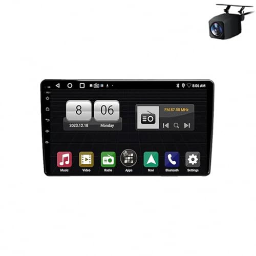 Radio Macchina Touch Screen per Voiture KIT 308 T9 308S 2013-2017 Telecamera di Backup, Stereo Auto con Navigazione Gps, Controllo Vocale, Schermo Touch, 4 Nucleo 2G+32G