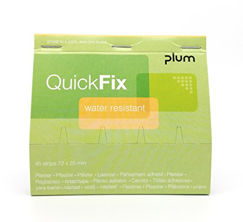 QuickFix Pflaster wasserfest Nachfüllpack (45 Pflasterstreifen 72 x 25 mm)