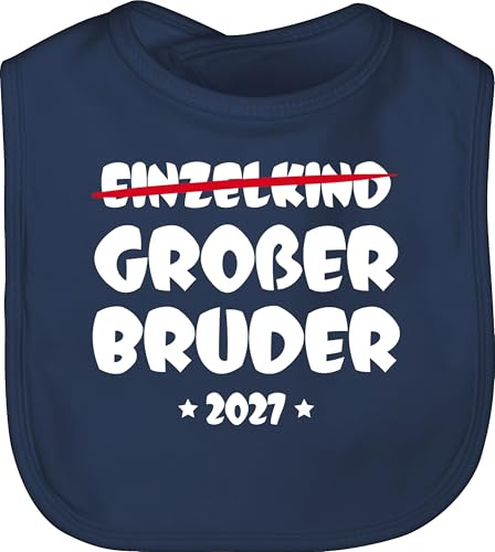 Shirtracer - Baby Lätzchen - Einzelkind Großer Bruder 2027