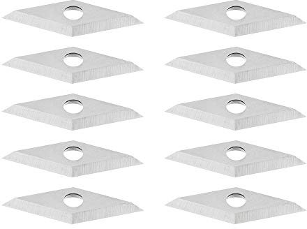 TuToy 10 Stücke 16X16X2,5 Mm Diamant Hartmetalleinsatz Für 10X28 Mm 35 Grad Arbor Holz Drehwerkzeug