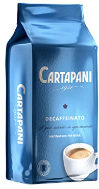 Cartapani 1951 | Decaffeinato gourmet macinato | Caffè cremoso e vellutato | per moka | 250g