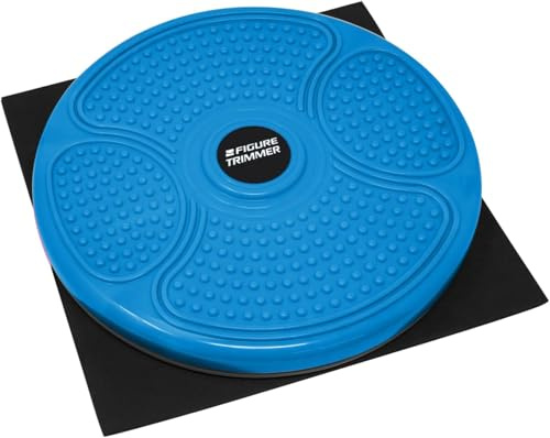 Figure Trimmer XL Core Abs Twister Board - 14-inch Waist Sculptor Twister for Core & Ab Exercise - Waist Twisting Disc, Dizzy Disc Twist Board for Slimming Workout with 8 Magnets Reflexology, Blue