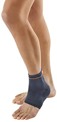 Luxor Fußbandage mit Silikonkissen | Größe S | Sprunggelenk Bandage zur Stabilisierung und Entlastung des Fußgelenks | Beidseitig tragbar | unisex