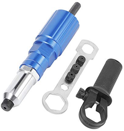 ANGGREK Rivet Drill Attachment,Rivet,Rivet Drill Attachment Electric Riveter Conversion Connector Adaptor Electric Carpenter Tool