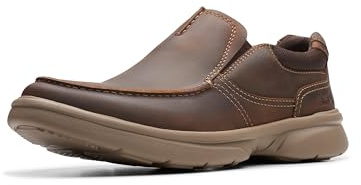 Clarks Bradley Free, Mocasín Hombre, Cuero de Cera de Abeja, 41 EU Ancho