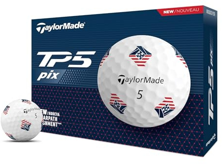 TaylorMade Golf 2024 TP5 PIX3.0 USA One Dozen Golf Balls
