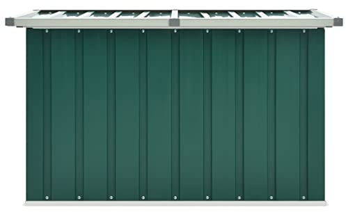 Willood Gartenbox Auflagenbox Kissenbox Aufbewahrungsbox Truhe Box Gartenmöbel Gartenkasten Gartentruhe Werkzeugkasten Grün 109 * 67 * 65