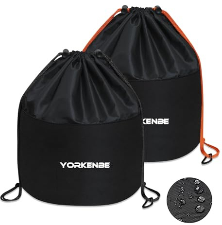 Yorkenbe Camping-Kochgeschirr-Tasche, hohe Kapazität, Camping-Geschirr, Aufbewahrungstasche, Kordelzug, strapazierfähig, wasserabweisend, Kochgeschirr-Organizer für Grill, Outdoor-Kochutensilien (2)