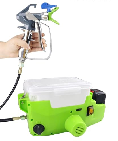 Pulverizador de Pintura 500 W Máquinas Pintura Airless 1.1 L/min Pistola de Pulverización Eléctrica sin Aire Presión Máxima 3000 PSI con Manguera de 1.5 m para Pared, Mueble, Exterior, Interior
