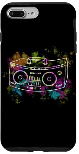 Hülle für iPhone 7 Plus/8 Plus Ghetto Blaster 70er 80er 90er Y2K Bunte Boom Box