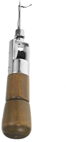 SHINEOFI Kit Attrezzi Cucito Pelle Punteruolo Metallico per Riparazione e Lavorazione della Pelle, Strumento Manuale per Fai-da-te e Creazione di Braccialetti in Pelle