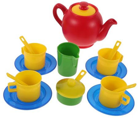 VICASKY 1 Juego Juego de té simulado para niños Muebles en Miniatura Juguetes para Hacer el té de la Tarde Tetera en Miniatura decoración de la casa en Miniatura pequeña Tetera el plastico