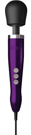 Doxy Die Cast Vibrator Magic Wand: Leistungsstarker Netzbetriebener Massagestab für Frauen Sex mit Zauberstab-Vibration für Frauen - Lila