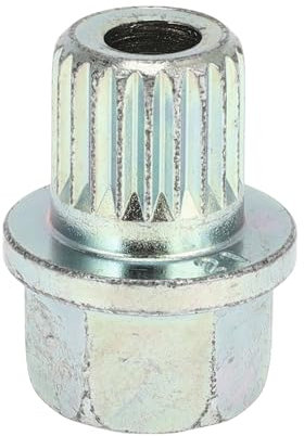 VekAuto Tuerca De Bloqueo De Rueda Para BMW Duradera Aleación De Acero Galvanizado 37/21Pt Tono Plateado Llave De Extracción De Tuerca Antirrobo