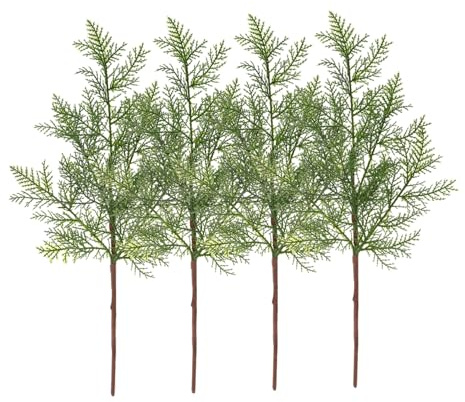 ABOOFAN Plastic Plant Artificial Cypress Greenery Shrubs Artificial Bouquets Fake Greenery Pine Pick Room Decor